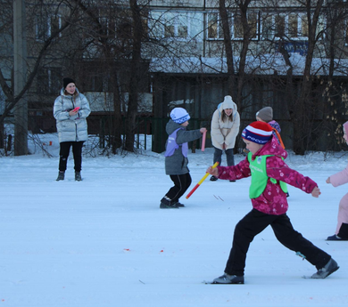 Лыжные гонки среди дошкольников